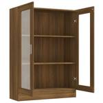 Vitrinenschrank 3005130-1 Eiche Dunkel - Höhe: 115 cm