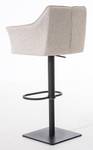 Tabouret de bar Damaso Lot de 2 Beige - Noir