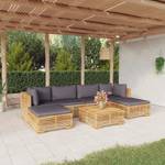 Garten-Lounge-Set 3028565-15 (7-teilig) Dunkelgrau - Grau