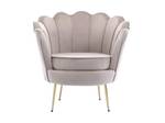 Fauteuil coquillage DANDELION Taupe