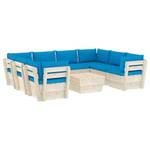 Mobilier de jardin (lot de 9) 3016490-21 Bleu - Bleu clair