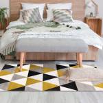 Tapis GEO SCANDI Jaune - 150 x 80 x 80 cm