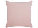 Coussin décoratif TAMNINE Beige - Rose foncé - 45 x 45 cm - Nombre de pièces dans le lot : 2