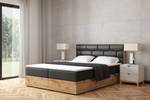 Boxspringbett LOLLY7 Hochglanz Schwarz - Breite: 169 cm - H3