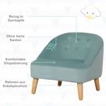 Kindersofa-Set mit Fußhocker 310-062GN Grün