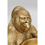 Deko Figur Gorilla Holding Bowl Gold - Kunststoff - 34 x 41 x 33 cm