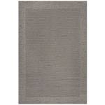 Tapis design tressé en laine PILAT Gris - 120 x 170 cm