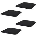 Coussins d'assise GRACE (Lot de 4) Noir