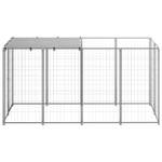 Hundekäfig 3008424 Silber - Tiefe: 220 cm