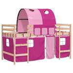 Kinderhochbett mit Tunnel D6995 Pink - 80 x 200 cm