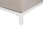 Pouf ottoman ROVIGO Beige - Blanc