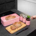 Brotbox CORNELIA Pink - Metall - 23 x 14 x 43 cm