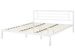 Lit double CUSSET Blanc - Largeur : 182 cm