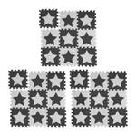 27x pièces de tapis de jeu blanc-gris Gris - Blanc