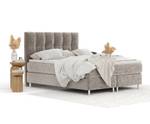 Boxspringbett Elisio Taupe - Breite: 160 cm