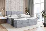 Boxspringbett EDITA Grau - Breite: 120 cm - H4