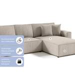 Ecksofa Bento L Form Couch Sofagarnitur Beige - Ecke davorstehend rechts