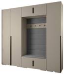 Garderobe Inova 1 Z8 Schwarz - Grau - Schwarz