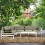 Garten-Ecksofa RAMBE Beige - Weiß