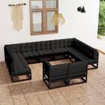 Salon de jardin (lot de 11) 3009765-2 Anthracite - Noir