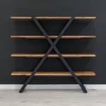 Lax-Bücherregal aus Massivholz Braun - Massivholz - 180 x 160 x 43 cm
