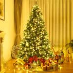 225cm LED Künstlicher Weihnachtsbaum Grün - Kunststoff - 150 x 225 x 150 cm