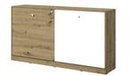 Schrankbett NERO 16 Weiß - Holzwerkstoff - 213 x 110 x 136 cm