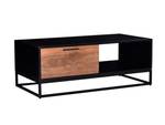 Table basse ALYONA Noir - Bois manufacturé - 60 x 45 x 120 cm