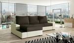 Ecksofa NEGO Beige - Braun - Ecke davorstehend links