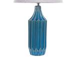 Lampe de table ABAVA Bleu - Gris - Céramique - 35 x 56 x 35 cm