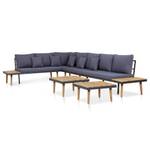 Garten-Lounge-Set (7-teilig) 3000841 Dunkelgrau - Grau