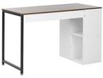 Bureau DESE Noir - Marron - Blanc - Bois manufacturé - 120 x 75 x 60 cm