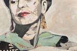 Frida-Portr盲t 60x40 Leinwand