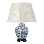 Tischlampe YUNCIA Beige - Blau - Weiß - Keramik - 35 x 50 x 35 cm