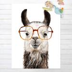 Hippes Lama mit Brille IV 60 x 80 cm