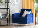 Fauteuil FENES Bleu - Bleu marine - Argenté