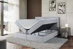 Boxspringbett GRATUN Hellgrau - Breite: 140 cm - H4