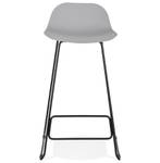 Tabouret De Bar BABYLOS Noir - Gris