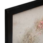 Wanddekoration TROCKENE BLUMEN Beige - Massivholz - 2 x 55 x 55 cm