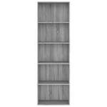 Bücherregal 3016488-4 Eiche Grau Dekor - 60 x 189 cm