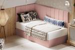 Jugendbett Boxspringbett Beti Hellrosa - Breite: 90 cm - H2