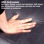 Chesterfield Sofa 3-Sitzer Asteria Ⅱ Grau - Holzwerkstoff - Metall - Massivholz - Textil - Holzart/Dekor - 76 x 76 x 207 cm