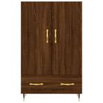 Highboard DE4150 Eiche Schwarzbraun Dekor