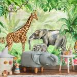 Papier Peint Animaux Plantes Tropicales 400 x 280 x 280 cm