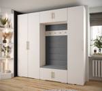 Garderobe Inova 3 Z8 Gold - Grau - Weiß - Gold