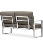 Gartensofa FRENA 2-Personen Beige - Weiß