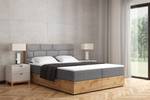 Boxspringbett LOLLY7 Grau - Breite: 169 cm - H3