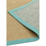 Tapis sisal et coton LINDO Bleu clair - 240 x 340 cm