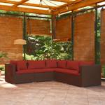 Garten-Lounge-Set (5-teilig) 3013632-16 Braun - Rot - Rotbraun