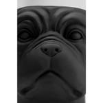 Cache-pot bouledogue noir Noir - Verre - 33 x 38 x 35 cm